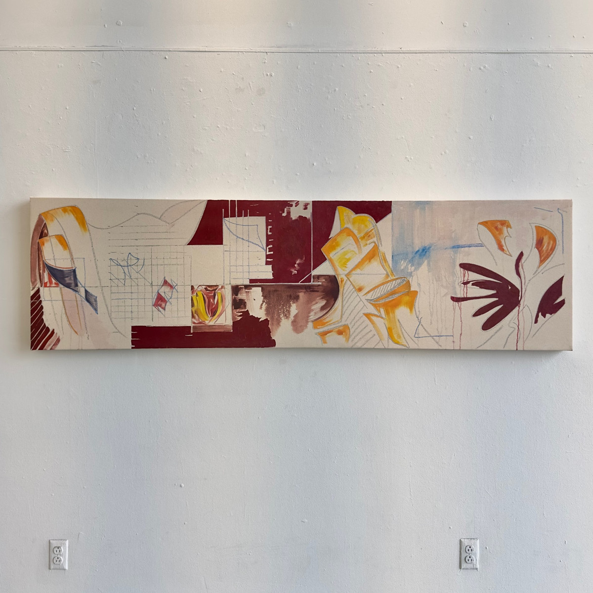 oil on canvas, 80x23 inches
