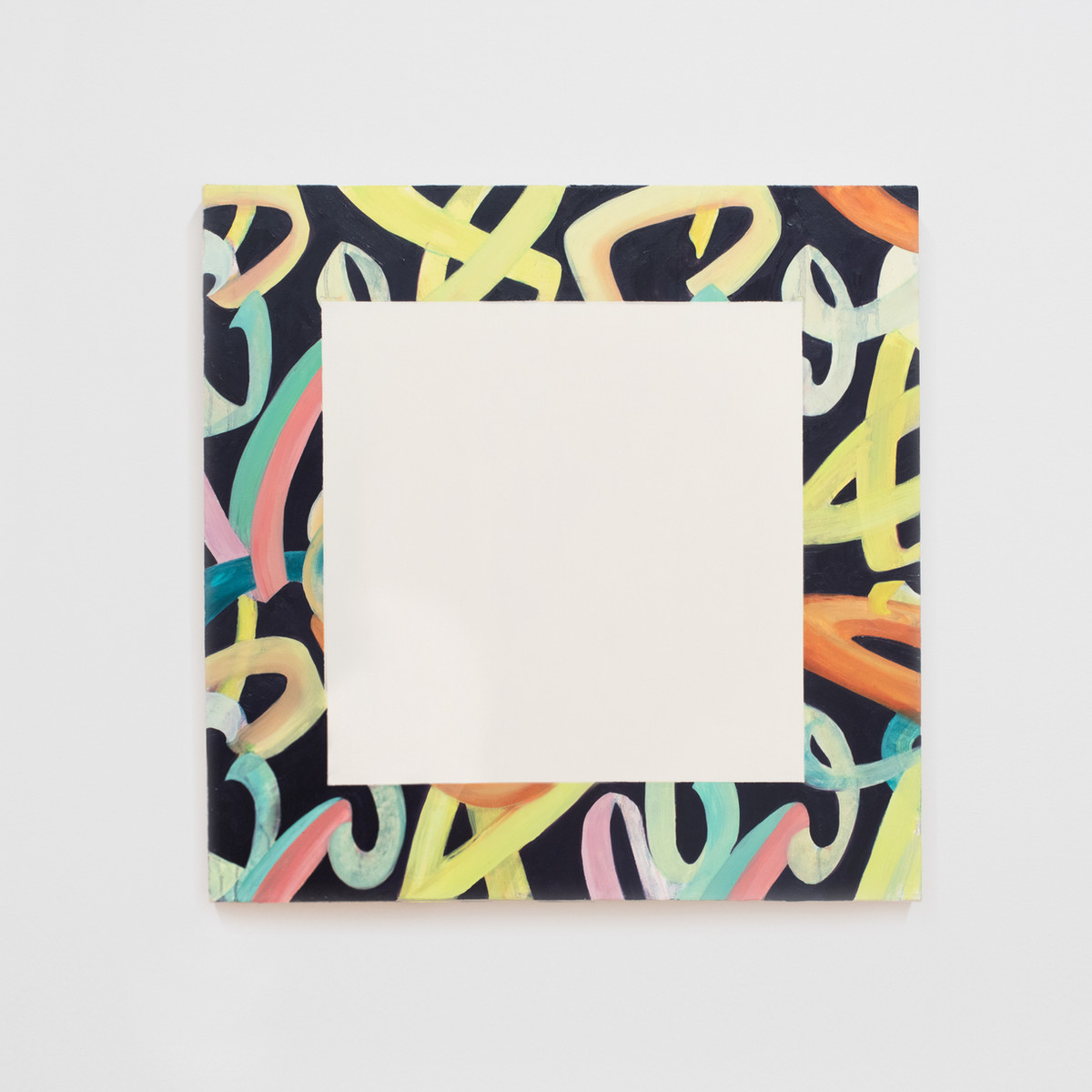 Out and In, oil on canvas-wrapped panel, 24x24 inches, 2025. Photo Credit: Neighboring States